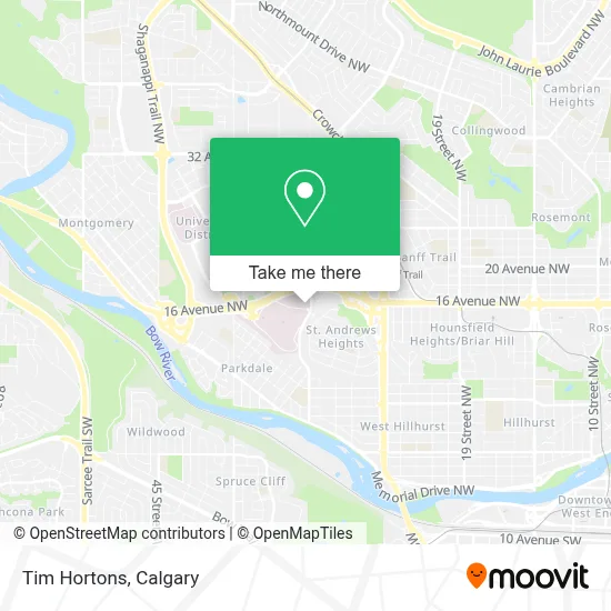 Tim Hortons map