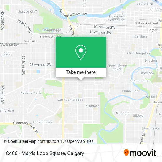 C400 - Marda Loop Square map