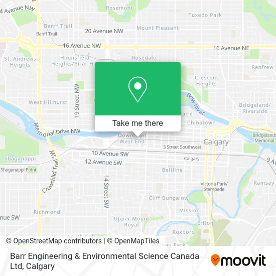 Barr Engineering & Environmental Science Canada Ltd map