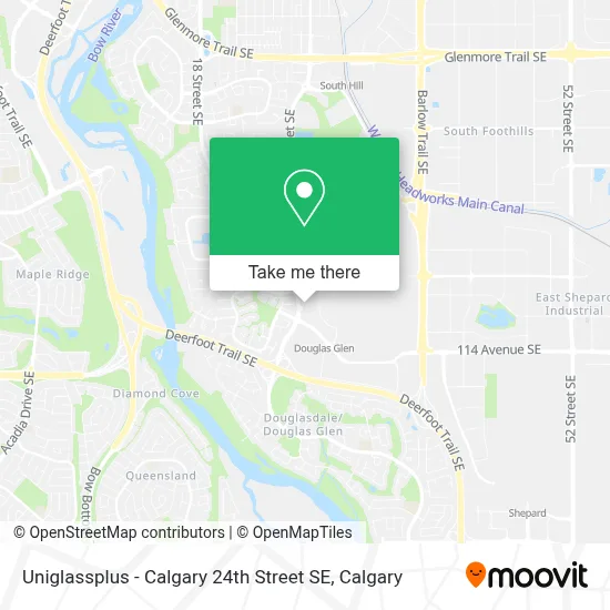 Uniglassplus - Calgary 24th Street SE map