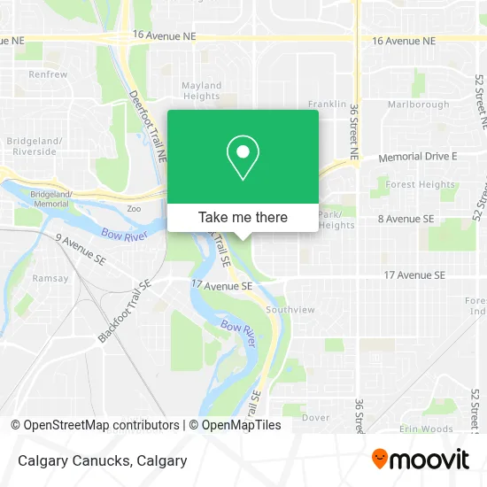 Calgary Canucks map