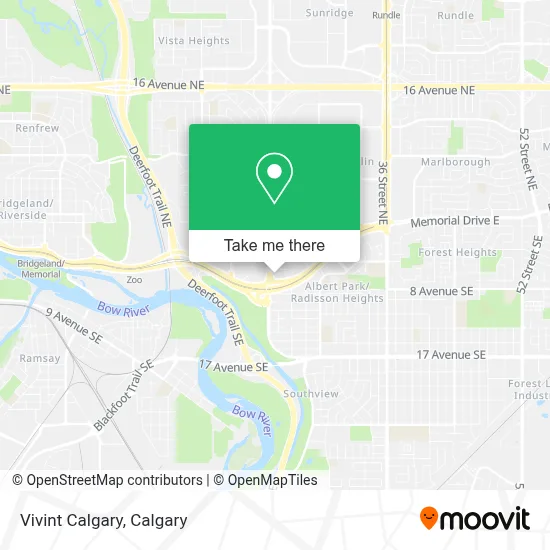 Vivint Calgary map