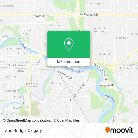 Zoo Bridge map