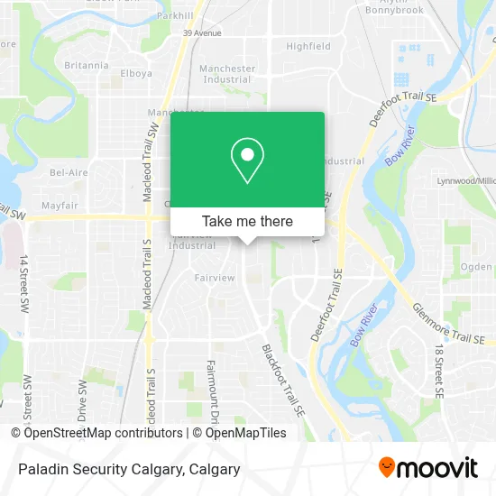 Paladin Security Calgary map