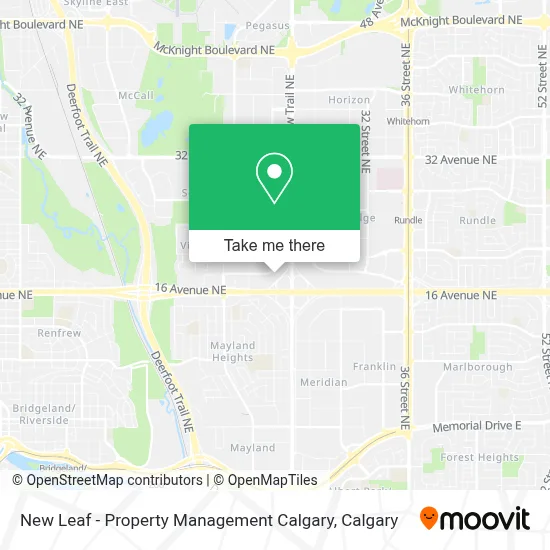 New Leaf - Property Management Calgary map