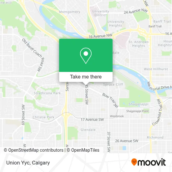 Union Yyc map