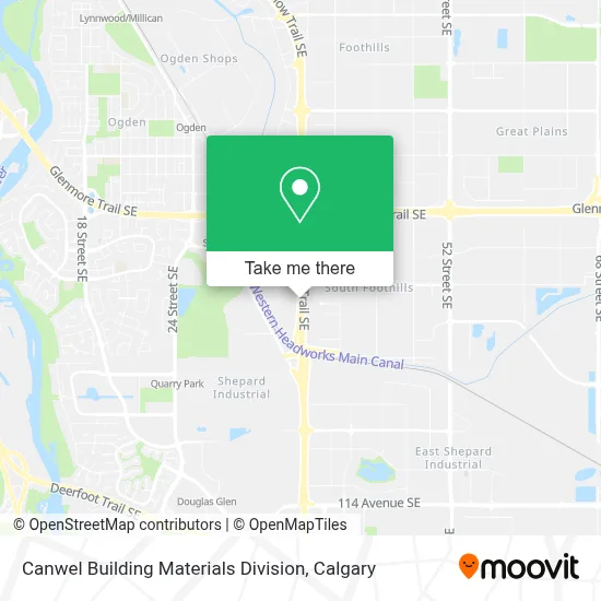 Canwel Building Materials Division map