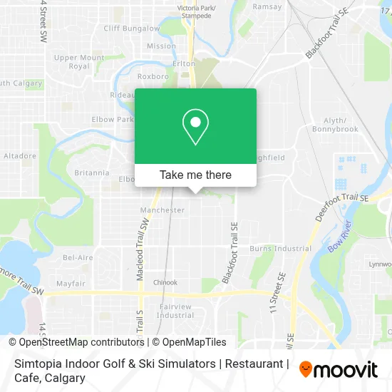 Simtopia Indoor Golf & Ski Simulators | Restaurant | Cafe map