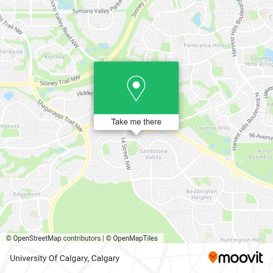 University Of Calgary map