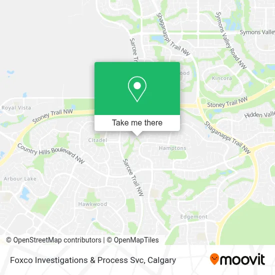 Foxco Investigations & Process Svc map