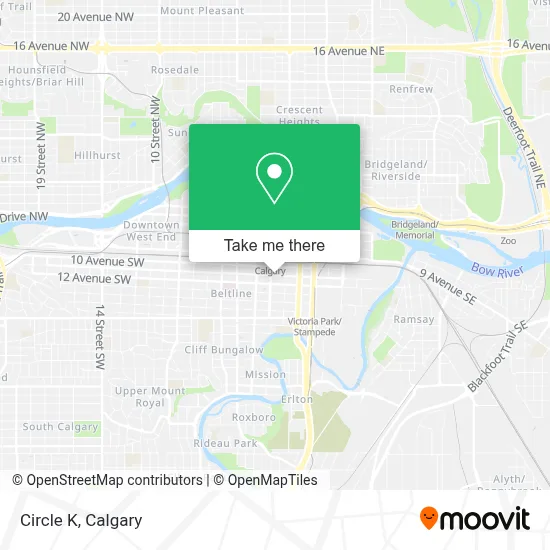 Circle K map