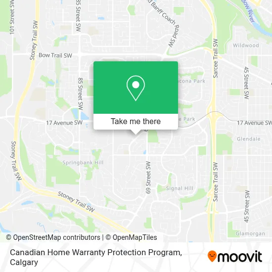 Canadian Home Warranty Protection Program map