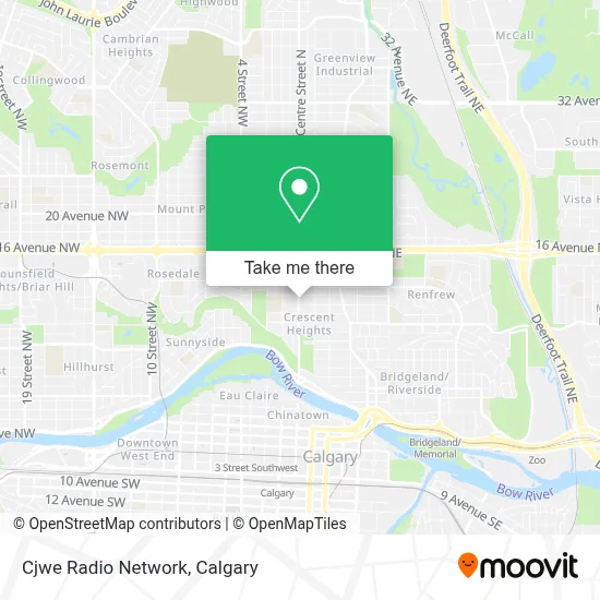 Cjwe Radio Network map