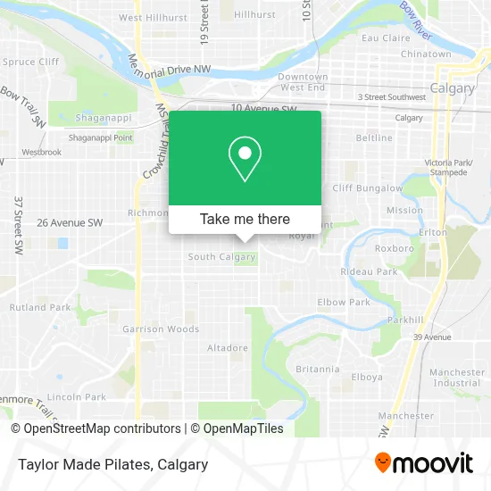 Taylor Made Pilates map