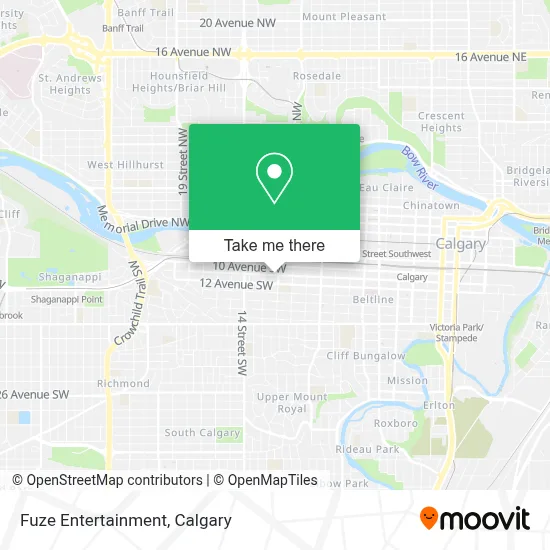 Fuze Entertainment map