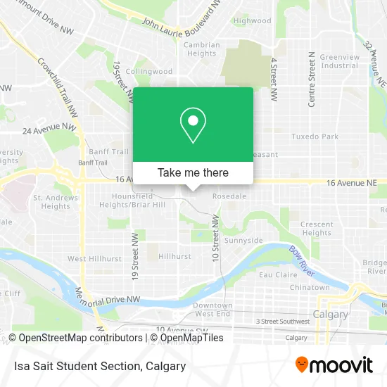 Isa Sait Student Section map