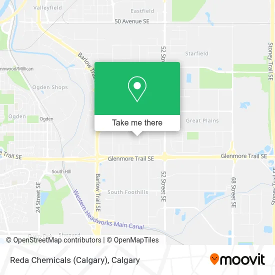 Reda Chemicals (Calgary) map