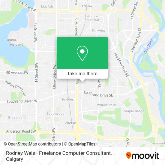 Rodney Weis - Freelance Computer Consultant map