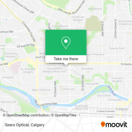 Sears Optical map