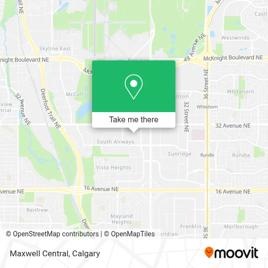 Maxwell Central map