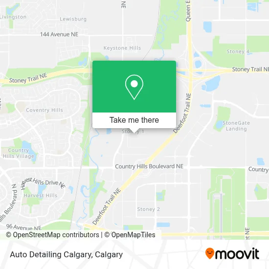 Auto Detailing Calgary map