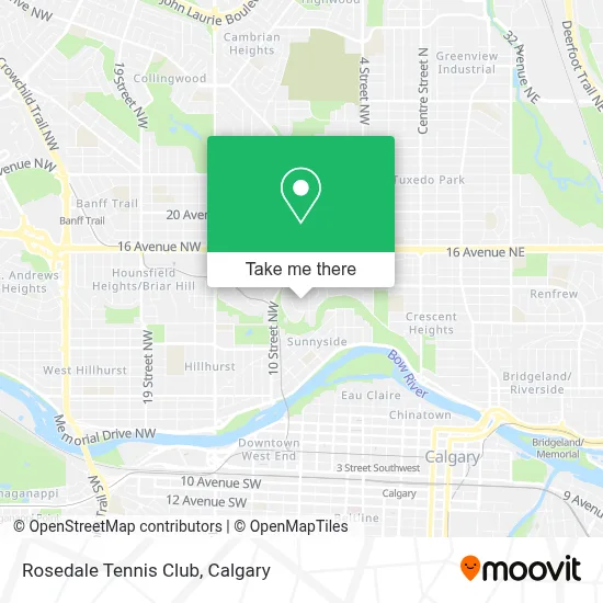 Rosedale Tennis Club map