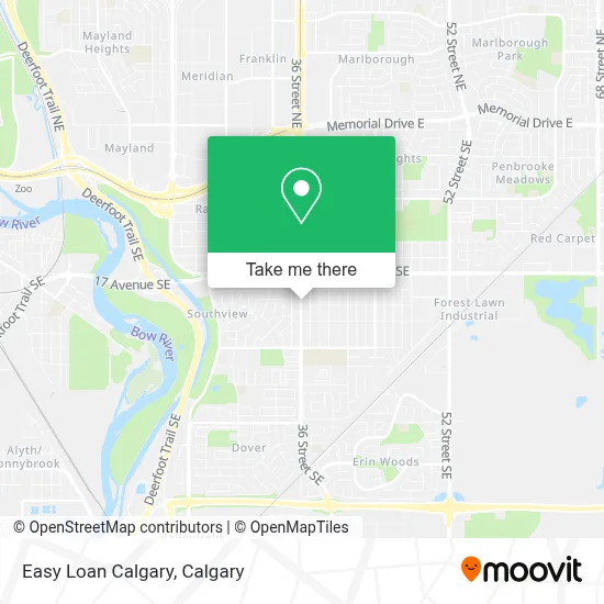 Easy Loan Calgary map