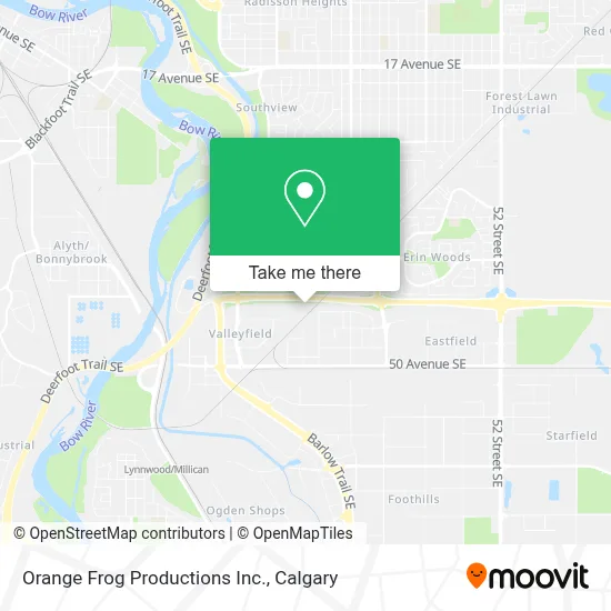 Orange Frog Productions Inc. map