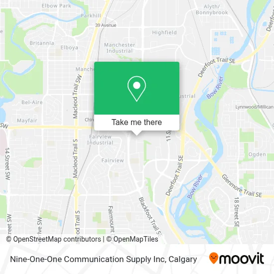 Nine-One-One Communication Supply Inc map