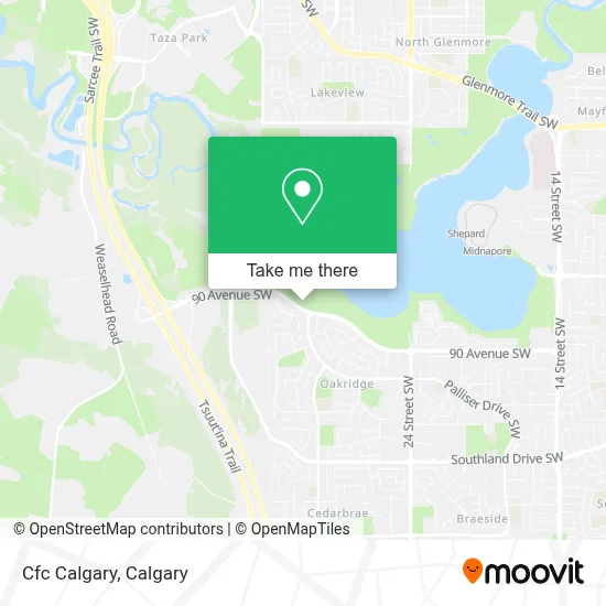 Cfc Calgary map