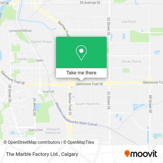The Marble Factory Ltd. map
