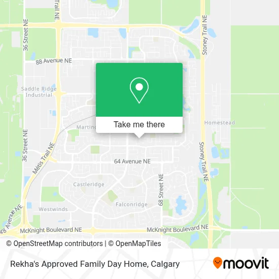 Rekha's Approved Family Day Home map