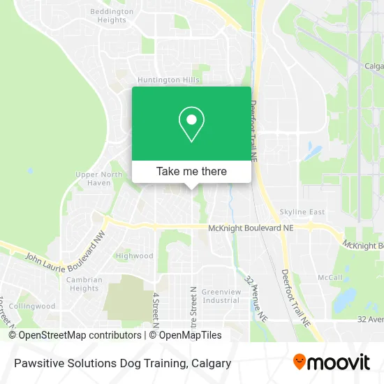 Pawsitive Solutions Dog Training map