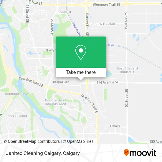 Janitec Cleaning Calgary map