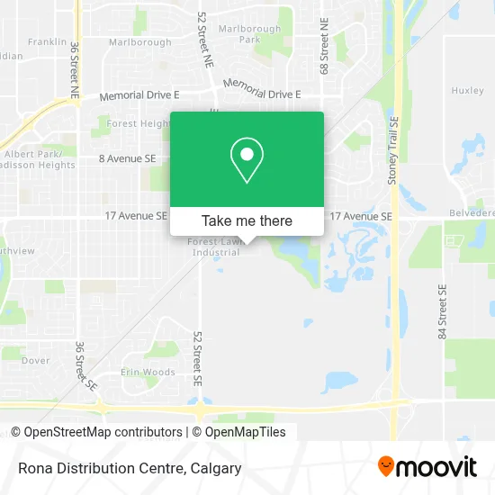 Rona Distribution Centre map