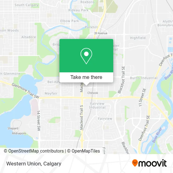 Western Union map