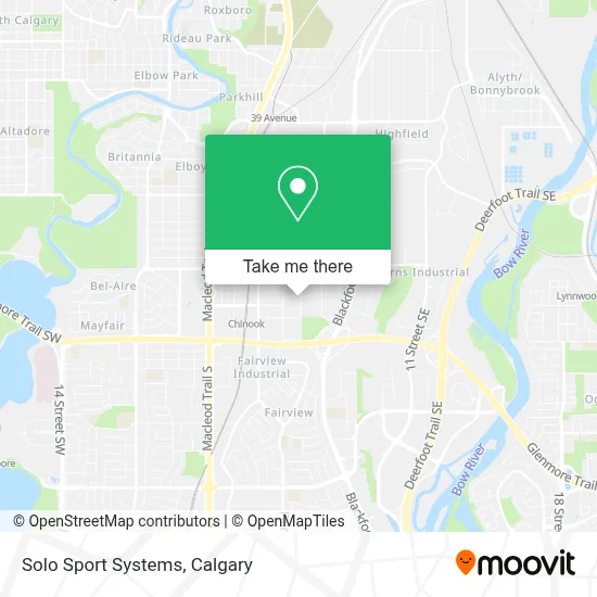 Solo Sport Systems map