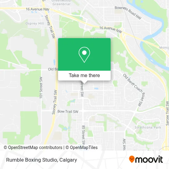 Rumble Boxing Studio map