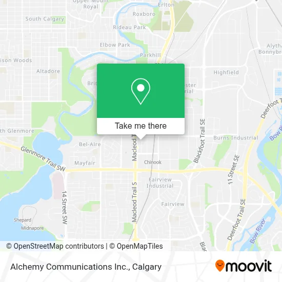 Alchemy Communications Inc. map