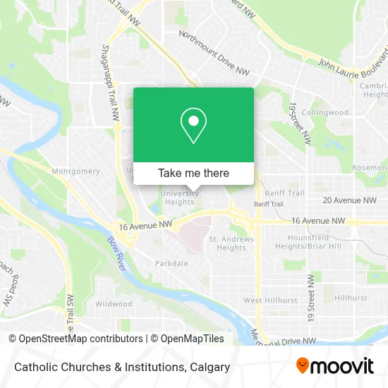 Catholic Churches & Institutions map