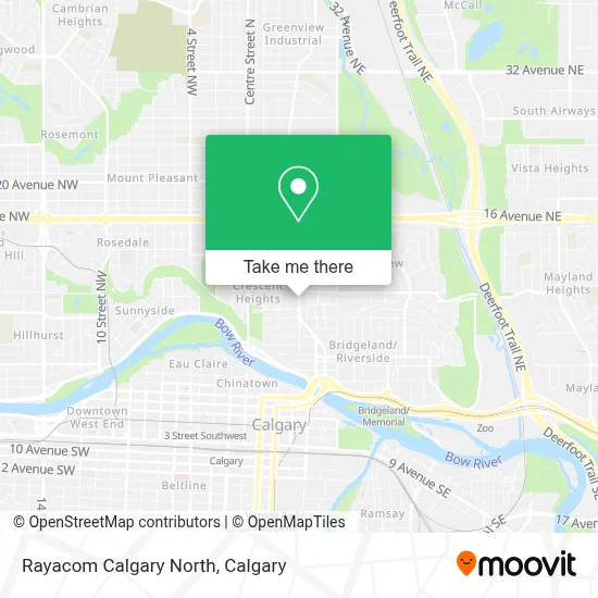 Rayacom Calgary North map