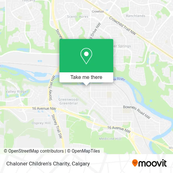 Chaloner Children's Charity map
