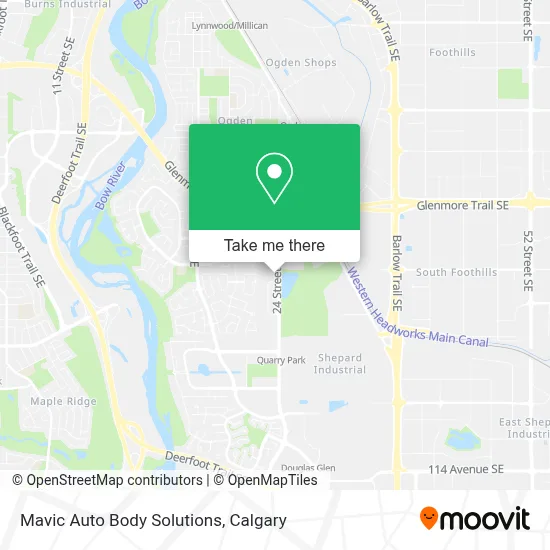 Mavic Auto Body Solutions map