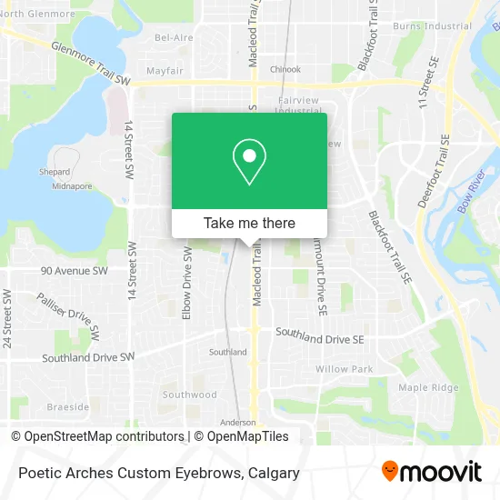 Poetic Arches Custom Eyebrows map