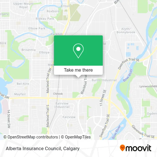 Alberta Insurance Council map
