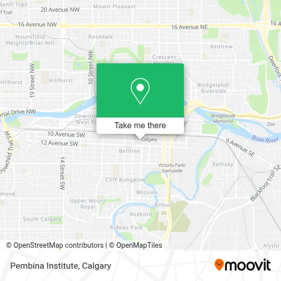 Pembina Institute map