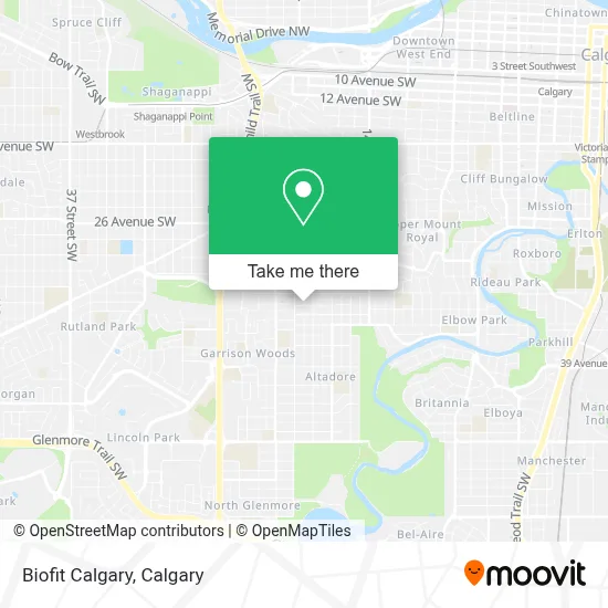 Biofit Calgary map