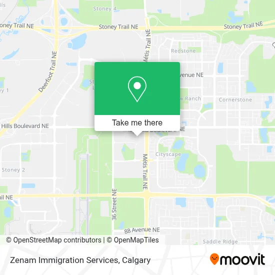 Zenam Immigration Services map