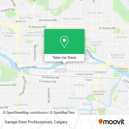 Garage Door Professionals map
