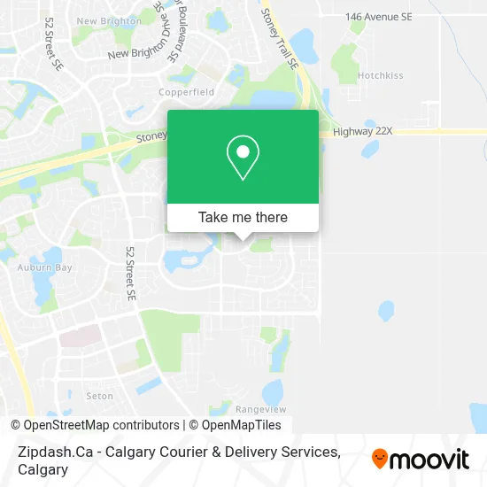 Zipdash.Ca - Calgary Courier & Delivery Services map